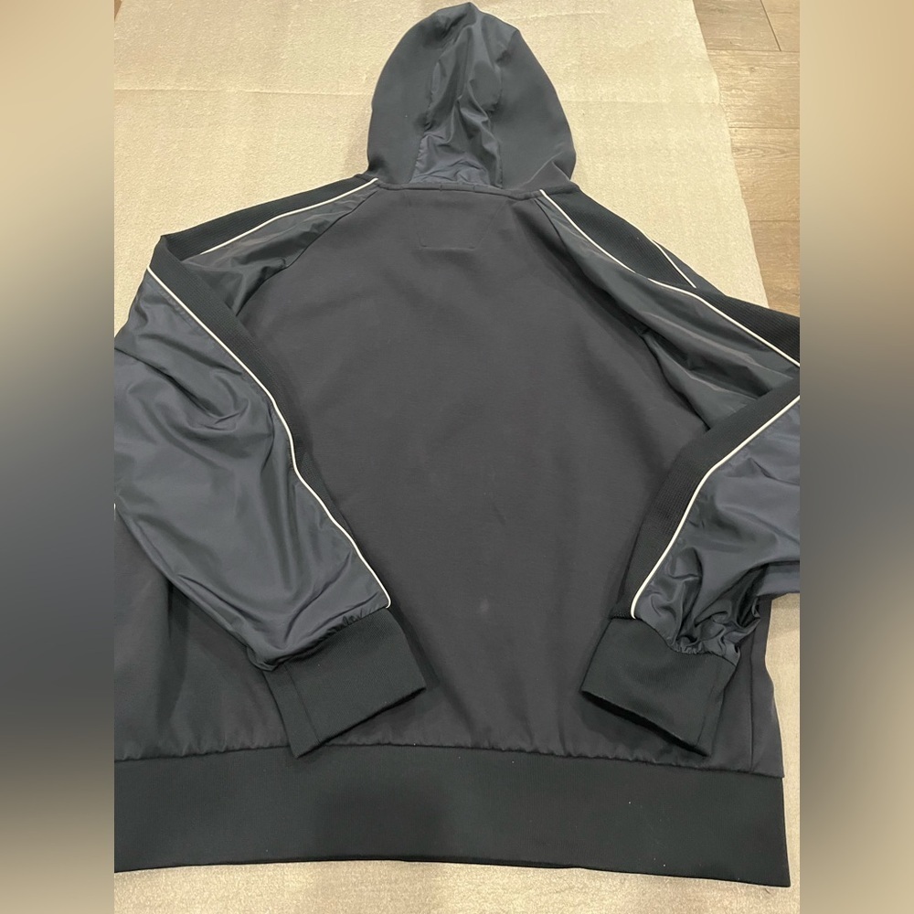 [L/XL]BOSS Porsche Edition Navy Hoodie Water Repellent Flaw - Picture 11 of 13